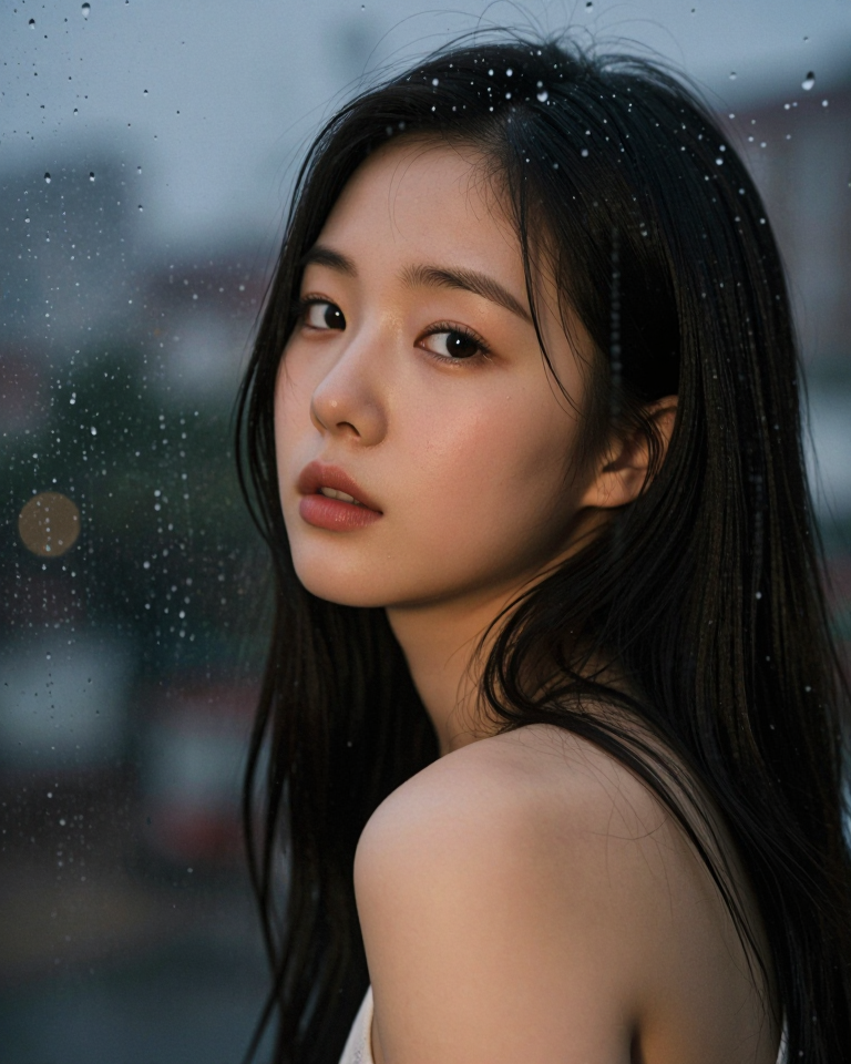 비 오는 창가